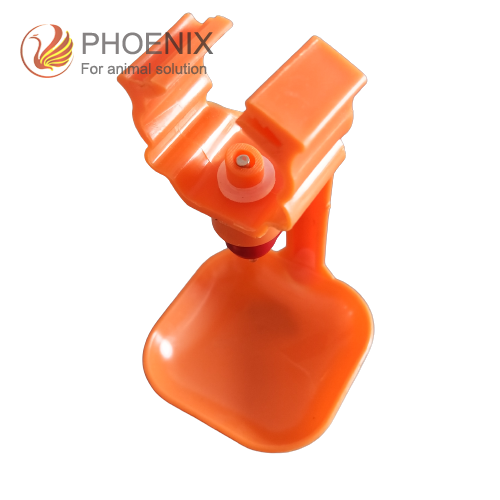 plastic Drinker Cup Nipple Drinker with Drip Cup Poultry Water Nipple Drinker With Hanging Drip Cups, PH-34