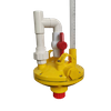 Plastic Pressure Water Regulator for Chicken Drinking Lines Plastic Poultry Water Drinker Pressure Regulator Yellow Color Recoil Presse Reguurlator Ph-151