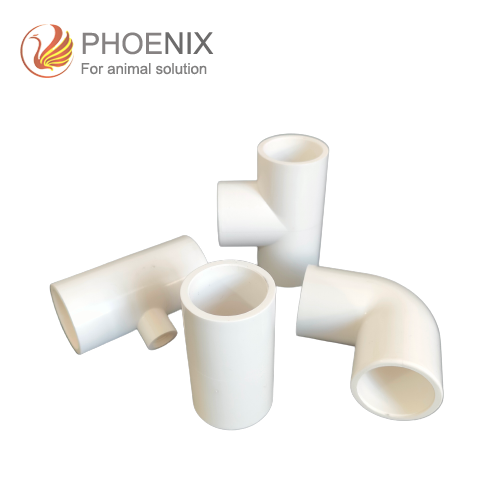 Pvc Water Connection 1/2" PVC Tee Fittings White Mounting Brackets Pipe Tee Fitting For Water System 
