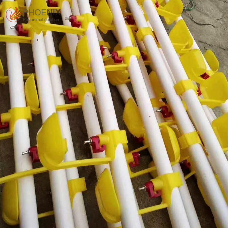  Round Pipe Poultry Drinking System Plastic PVC Round Pipe Water Pipe for Chickens Ph-118
