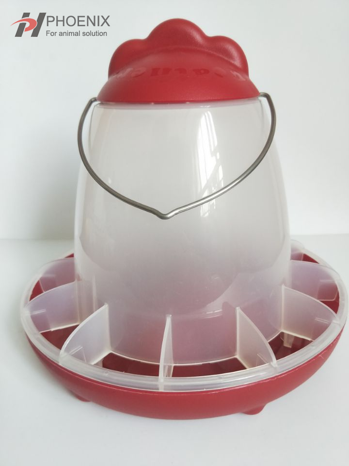 Chicken Feeder with Rain Cover And Valve-Cup Waterer Set 6.5lbs / 1 Gallon PH-162