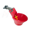 Red Automatic Poultry Water Drinker Cup Chicken Drinker Round Bowl with Spring Valve Ph-20