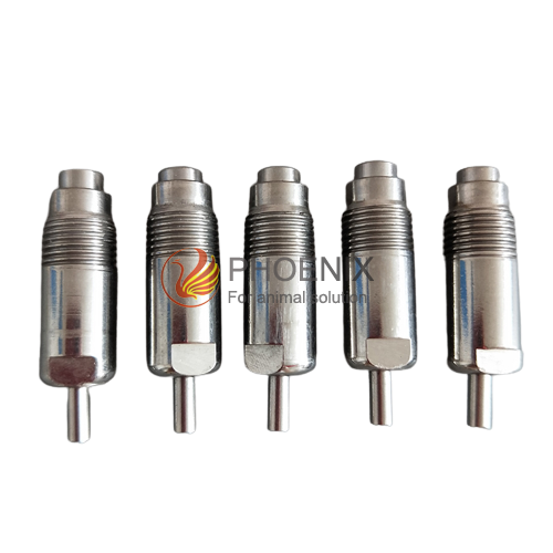 Stainless Steel Threaded Nipple Drinker with Screwed Automatic Chicken & Poultry Water Drinker Water Nipple Drinker PH-04