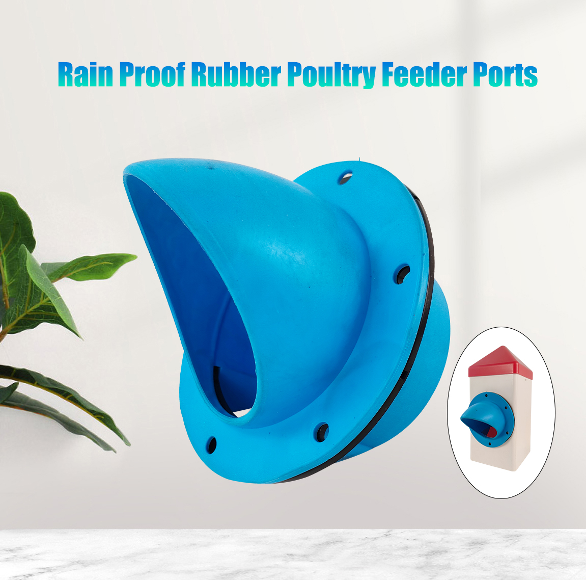 rubber feeder port