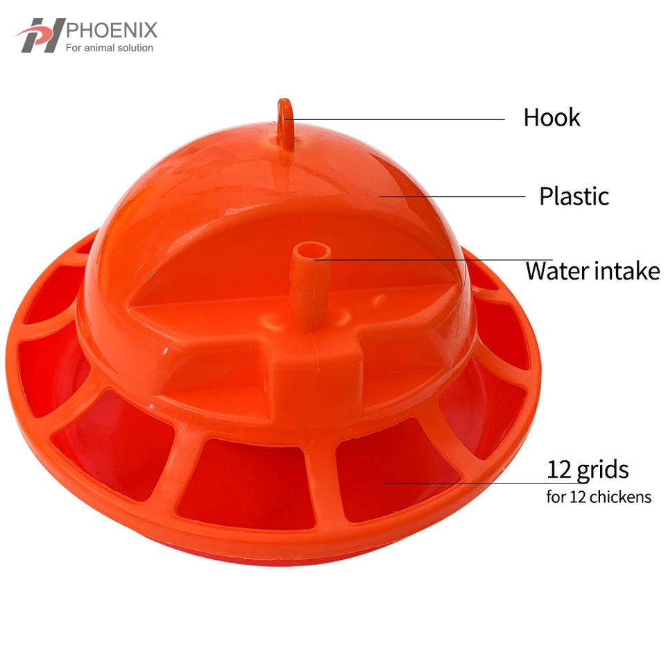 Plastic Poultry Chicken Plasson Bell Drinker Broiler Chick Water Fountain Automatic Hanging Bell Waterer Fountain Drinker ph-239